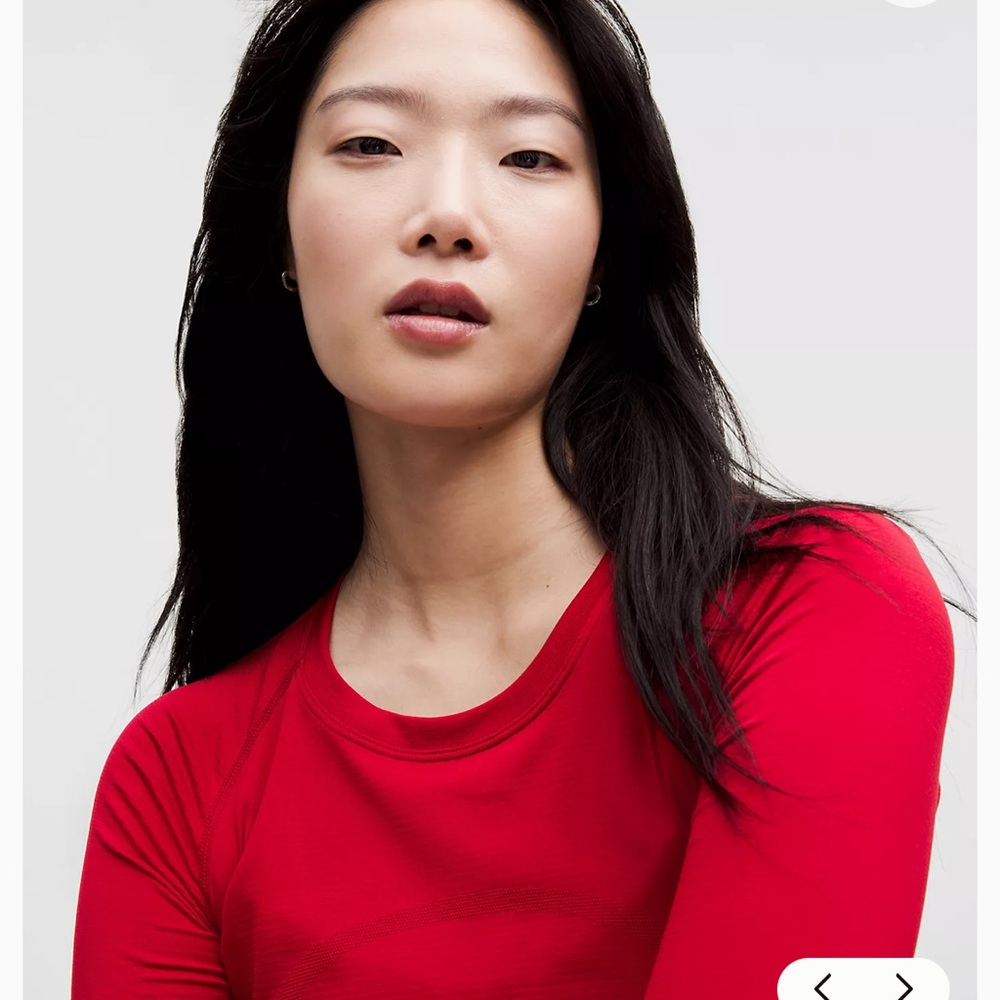 Lululemon tote & swiftly tech waist length - Red Long Sleeve - Picture 2 of 7